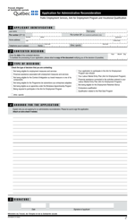 Form EQ-6505A Application for Administrative Reconsideration - Quebec, Canada, Page 2