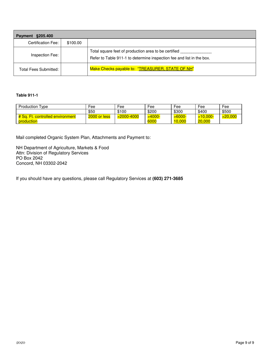 Mushroom Organic System Plan - Renewal - New Hampshire, Page 9