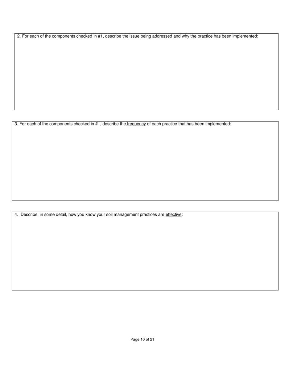 Crops Organic System Plan - Renewal - New Hampshire, Page 10