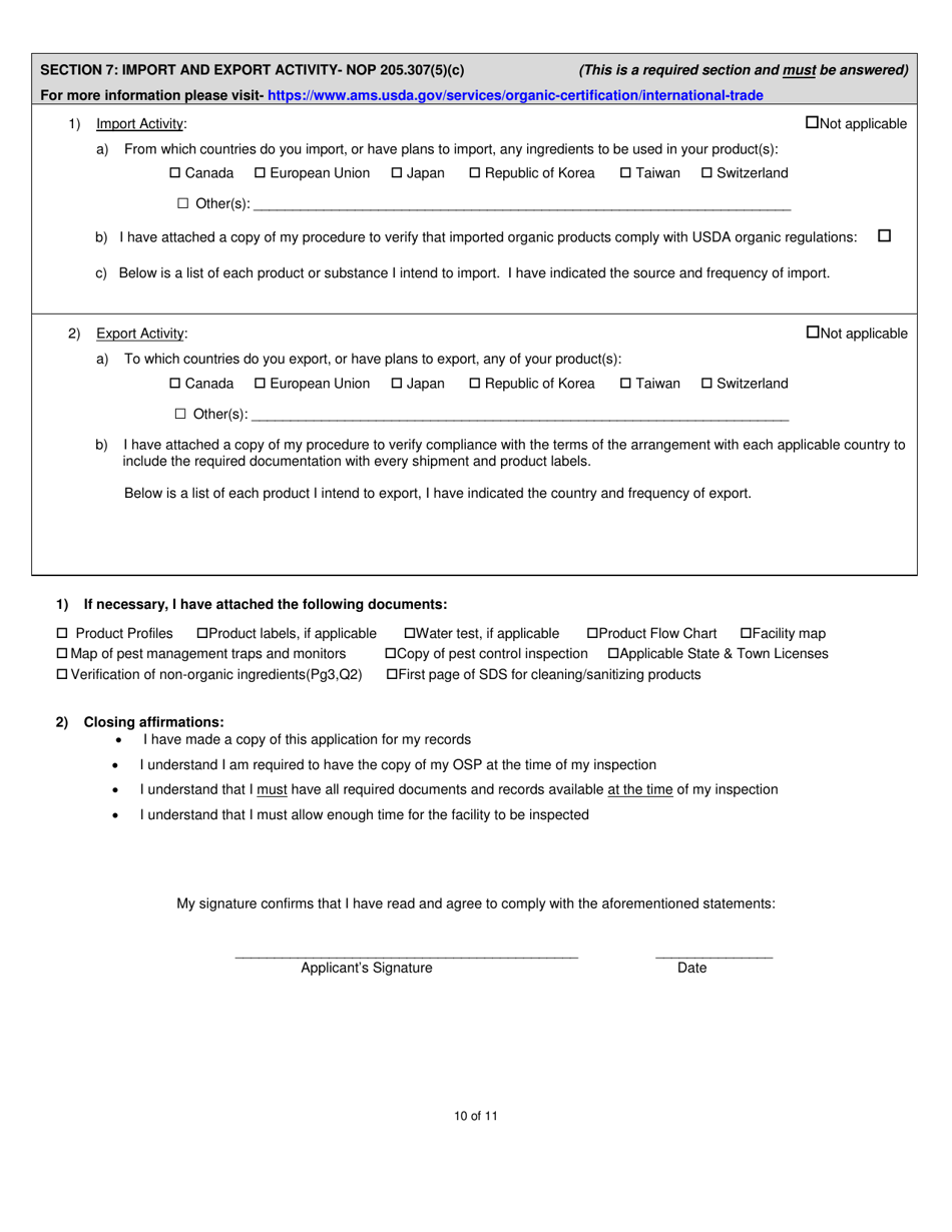 Processor-Handler Organic System Plan - Renewal - New Hampshire, Page 10