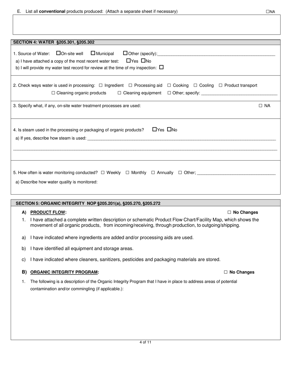Processor-Handler Organic System Plan - Renewal - New Hampshire, Page 4