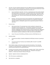 Instructions for Form INV-E1, NHDES-A-01-002 Annual Emissions Statement Form - New Hampshire, Page 2