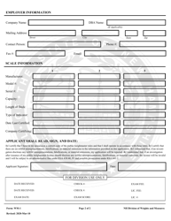 Form WM-1 Application for Public Weighmaster Exam and License - New Hampshire, Page 2