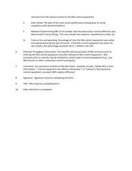 Instructions for Form INV-N2, NHDES-A-01-005 Nox Emissions Statement Reporting Form - New Hampshire, Page 2