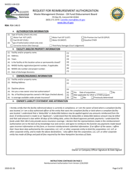 Form NHDES-S-04-019 Request for Reimbursement Authorization - New Hampshire