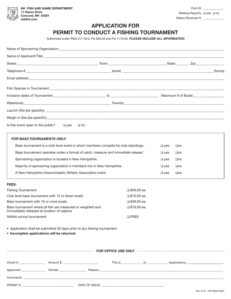Form HAT16004 Fill Out, Sign Online and Download Printable PDF, New