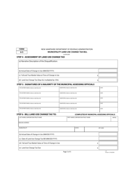 Form A-5 Municipality Land Use Change Tax Bill - New Hampshire, Page 2