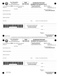 Form NH-1041-ES Estimated Fiduciary Business Tax - New Hampshire, Page 3