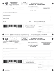 Form NH-1120-ES Corporate Business Profits Tax Estimates - New Hampshire, Page 3