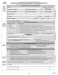 Form PA-29 Permanent Application for Property Tax Credit/Exemptions - New Hampshire