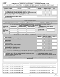 Form PA-29 Permanent Application for Property Tax Credit/Exemptions - New Hampshire, Page 2