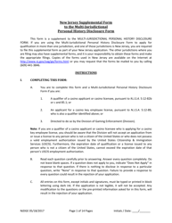 Form 21 New Jersey Supplemental Form to the Multi-Jurisdictional Personal History Disclosure Form - Casino Service Industry Enterprise Qualifiers - New Jersey, Page 2