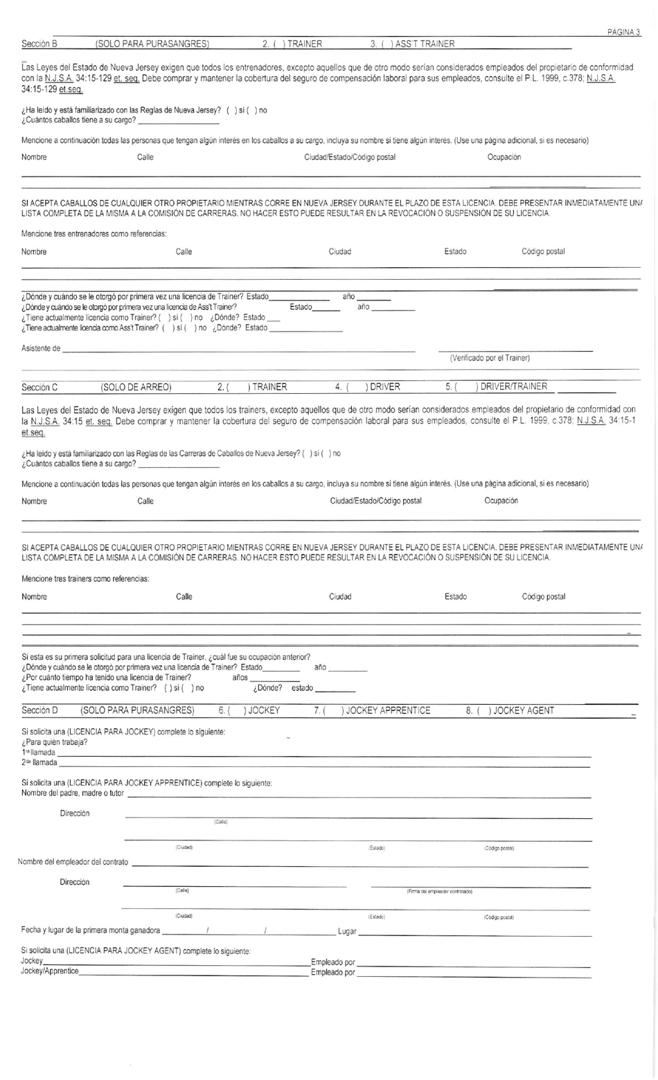 Formulario Para Obtener Licencia I - New Jersey (Spanish), Page 4