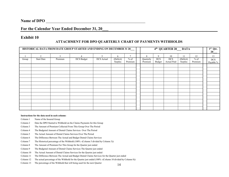Dpo Annual Report Supplement Form - New Jersey, Page 18