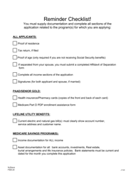 Form NJSAVE Njsave Application for Paad, Senior Gold and Other Programs That Help With Medicare Premium, Utilities and Other Living Expenses - New Jersey, Page 20