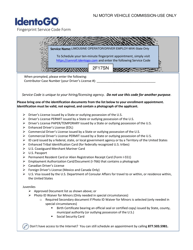 Document preview: Fingerprint Application Form - Limousine Operator/Driver Employ - New Jersey