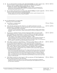 Form 10079 Plea Form - New Jersey (English/Spanish), Page 2