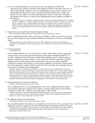 Form 10080 Additional Questions for Certain Sexual Offenses - New Jersey (English/Spanish), Page 7