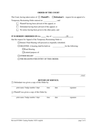 Form 10251 Application for Appeal and Order - New Jersey, Page 2