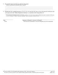Form 10327 Civil Action Complaint (State Equalization Table - School Aid) - New Jersey (English/Spanish), Page 2