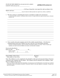 Form 10335 Civil Action Complaint (Correction of Error) - New Jersey (English/Spanish), Page 3