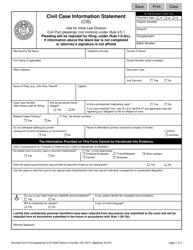 Document preview: Form 10517 Appendix XII-B1 Civil Case Information Statement (Cis) - New Jersey