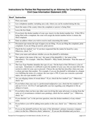 Form 10517 Civil Case Information Statement (Cis) - New Jersey, Page 2