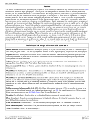 Form A (10554) Civil Action Answer - New Jersey (English/Haitian Creole), Page 3