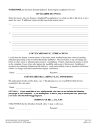 Form A (10554) Civil Action Answer - New Jersey (English/Spanish), Page 7