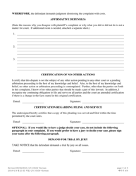 Form 10554 (A) Civil Action Answer - New Jersey (English/Korean), Page 8