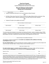 Form 10753 Application to the Drug Court Program - New Jersey, Page 2
