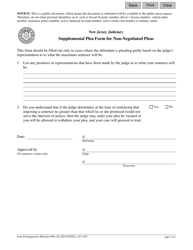 Document preview: Form 11077 Supplemental Plea Form for Non-negotiated Pleas - New Jersey