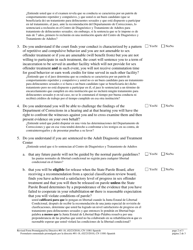 Form 11081 Additional Questions for Certain Sexual Offenses (Use if Committed on or After December 1, 1998) - New Jersey (English/Spanish), Page 2