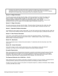 Child Support Enforcement Transmittal #1 - Initial Request, Page 7