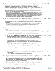 Form 11081 Additional Questions for Certain Sexual Offenses Committed on or After December 1, 1998 - New Jersey (English/Haitian Creole), Page 2