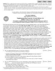 Document preview: Form 11171 Supplemental Plea Form for No Early Release Act (Nera) Cases (N.j.s.a. 2c:43-7.2) - New Jersey (English/Portuguese)