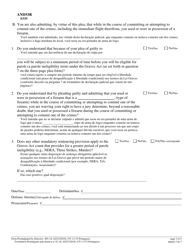 Form 11172 Supplemental Plea Form for Graves Act Offenses (N.j.s.a. 2c:43-6c) - New Jersey (English/Portuguese), Page 2