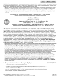 Document preview: Form 11171 Supplemental Plea Form for No Early Release Act (Nera) Cases (N.j.s.a. 2c:43-7.2) - New Jersey (English/Polish)