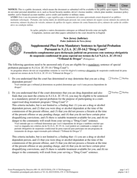 Form 11728 Supplemental Plea Form Mandatory Sentence to Special Probation Pursuant to N.j.s.a. 2c:35-14.2 &quot;drug Court&quot; - New Jersey (English/Portuguese)