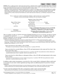 Document preview: Form 11710 Notice to Defendant Pursuant to N.j.s.a. 2c:29-2b - Mandatory Suspension of Driving Privileges - New Jersey (English/Polish)