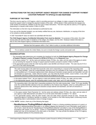&quot;Child Support Agency Request for Change of Support Payment Location Pursuant to Uifsa 319&quot;, Page 5