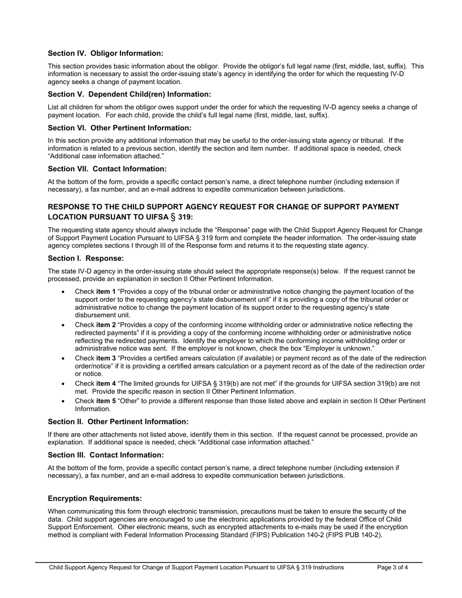 Child Support Agency Request for Change of Support Payment Location Pursuant to Uifsa 319, Page 7