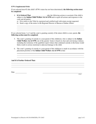 Form 12443 Indian Child Welfare Act (Icwa) Supplemental Order - New Jersey, Page 2