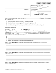 Document preview: Form 12547 Order to Show Cause - New Jersey