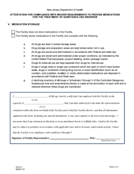 Form SUD-A1 Attestation for Compliance With Waiver Requirements to Provide Medications for the Treatment of Substance Use Disorder - New Jersey, Page 3