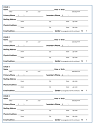 Demographic and Contact Information Form - New Mexico, Page 2