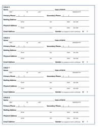 Demographic and Contact Information Form - New Mexico, Page 3