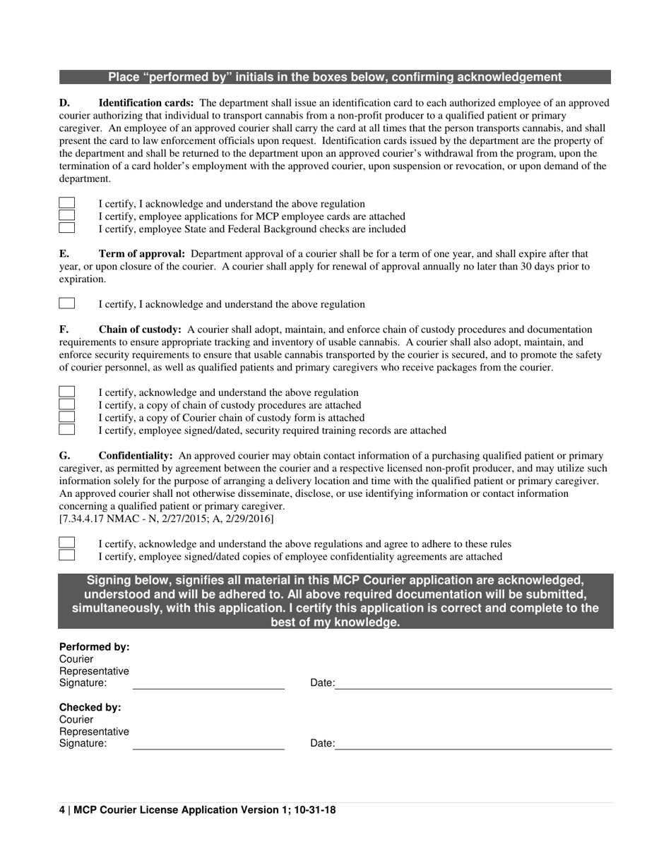 Mcp Courier Application - New Mexico, Page 4