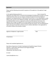 Family Supports and Reimbursement Program Application - New Mexico, Page 3