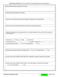Joint Application Form - New York, Page 3